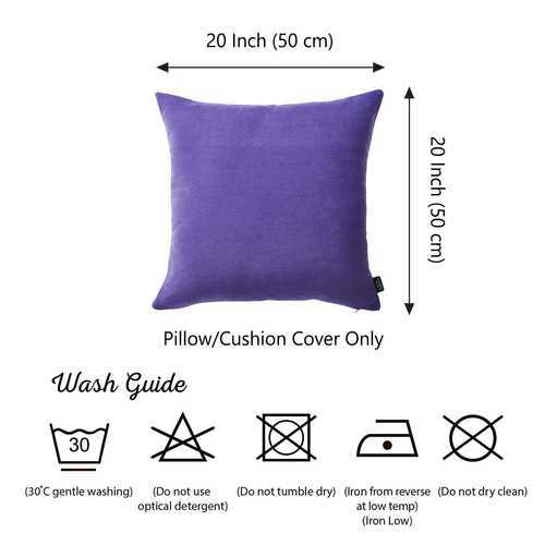 20"x20" Lilac Honey Decorative Throw Pillow Cover 2 pcs in set